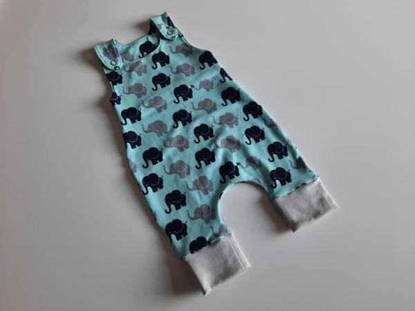 Strampler Elefanten Mint